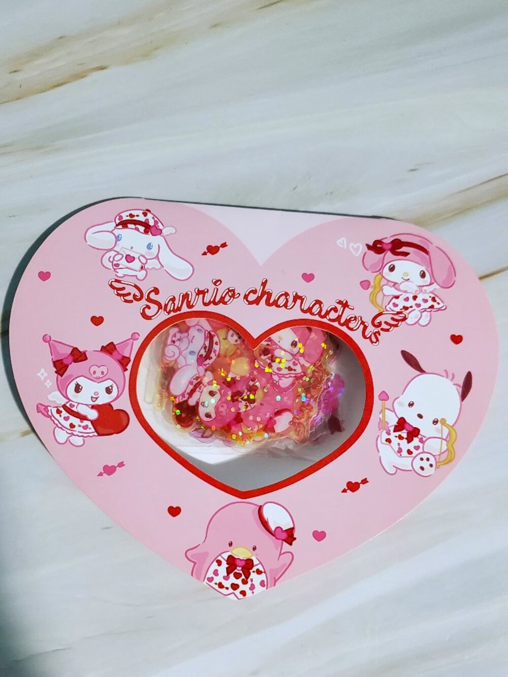 ✨$5 OFF $25 ✨ Sanrio Valentine's Day Glitter Sticker Flakes